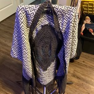 Crochet Shaw with sleeves